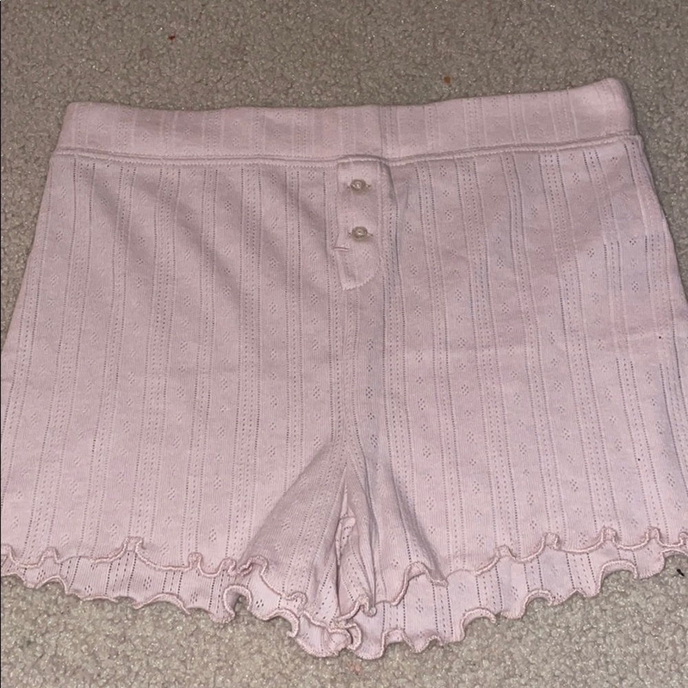Pink sleeping shorts